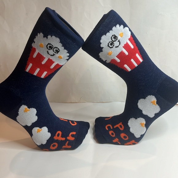 ❤️ Popcorn Novelty Socks NWT Unisex 5-11 - Picture 6 of 6